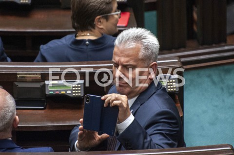  12.11.2019 WARSZAWA SEJM<br />
INAUGURACYJNE POSIEDZENIE IX KADENCJI SEJMU<br />
N/Z CEZARY GRABARCZYK<br />
 