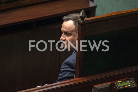  12.11.2019 WARSZAWA SEJM<br />
INAUGURACYJNE POSIEDZENIE IX KADENCJI SEJMU<br />
N/Z PREZYDENT ANDRZEJ DUDA<br />
 