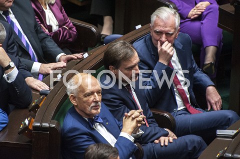  12.11.2019 WARSZAWA SEJM<br />
INAUGURACYJNE POSIEDZENIE IX KADENCJI SEJMU<br />
N/Z JANUSZ KORWIN MIKKE ZBIGNIEW ZIOBRO JAROSLAW GOWIN<br />
 