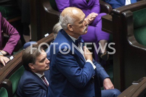  12.11.2019 WARSZAWA SEJM<br />
INAUGURACYJNE POSIEDZENIE IX KADENCJI SEJMU<br />
N/Z JANUSZ KORWIN MIKKE SLUBOWANIE<br />
 