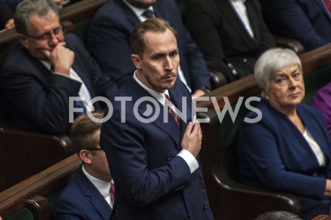  12.11.2019 WARSZAWA SEJM<br />
INAUGURACYJNE POSIEDZENIE IX KADENCJI SEJMU<br />
N/Z KONRAD BERKOWICZ SLUBOWANIE<br />
 