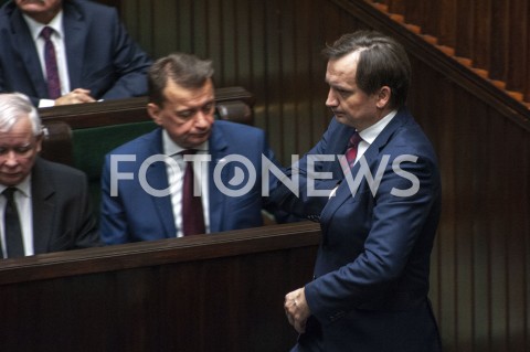  12.11.2019 WARSZAWA SEJM<br />
INAUGURACYJNE POSIEDZENIE IX KADENCJI SEJMU<br />
N/Z ZBIGNIEW ZIOBRO MARIUSZ BLASZCZAK<br />
 