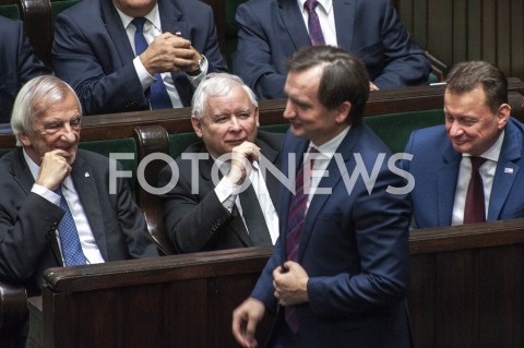 12.11.2019 WARSZAWA SEJM<br />
INAUGURACYJNE POSIEDZENIE IX KADENCJI SEJMU<br />
N/Z ZBIGNIEW ZIOBRO JAROSLAW KACZYNSKI<br />
 