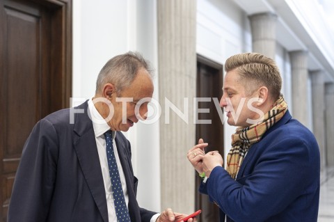  14.11.2019 WARSZAWA SEJM<br />
DZIEN W SEJMIE<br />
N/Z JAKUB STEFANIAK WLADYSLAW TEOFIL BARTOSZEWSKI<br />
 