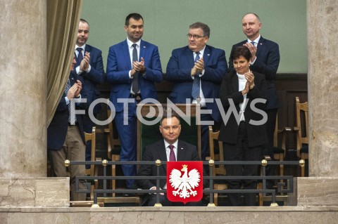  19.11.2019 WARSZAWA SEJM<br />
POSIEDZENIE SEJMU<br />
EXPOSE<br />
N/Z PREZYDENT RP ANDRZEJ DUDA HALINA SZYMANSKA BLAZEJ SPYCHALSKI ANDRZEJ DERA  WOJCIECH KOLARSKI <br />
 