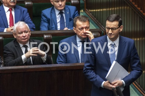  19.11.2019 WARSZAWA SEJM<br />
POSIEDZENIE SEJMU<br />
EXPOSE<br />
N/Z PREMIER MATEUSZ MORAWIECKI JAROSLAW KACZYNSKI MARIUSZ BLASZCZAK <br />
 