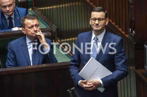  19.11.2019 WARSZAWA SEJM<br />
POSIEDZENIE SEJMU<br />
EXPOSE<br />
N/Z PREMIER MATEUSZ MORAWIECKI MARIUSZ BLASZCZAK <br />
 