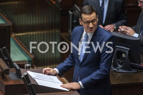  19.11.2019 WARSZAWA SEJM<br />
POSIEDZENIE SEJMU<br />
EXPOSE<br />
N/Z PREMIER MATEUSZ MORAWIECKI <br />
 