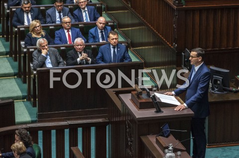  19.11.2019 WARSZAWA SEJM<br />
POSIEDZENIE SEJMU<br />
EXPOSE<br />
N/Z PREMIER MATEUSZ MORAWIECKI JAROSLAW KACZYNSKI <br />
 