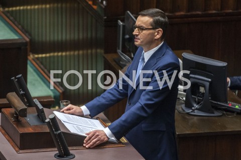  19.11.2019 WARSZAWA SEJM<br />
POSIEDZENIE SEJMU<br />
EXPOSE<br />
N/Z PREMIER MATEUSZ MORAWIECKI <br />
 
