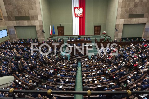  19.11.2019 WARSZAWA SEJM<br />
POSIEDZENIE SEJMU<br />
EXPOSE<br />
N/Z SALA WIDOK VIEW POSLOWIE<br />
 