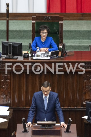  19.11.2019 WARSZAWA SEJM<br />
POSIEDZENIE SEJMU<br />
EXPOSE<br />
N/Z ELZBIETA WITEK PREMIER MATEUSZ MORAWIECKI <br />
 