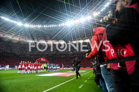  19.11.2019 WARSZAWA<br />
PILKA NOZNA - KWALIFIKACJE UEFA EURO 2020<br />
FOOTBALL UEFA EURO 2020 QUALIFIERS<br />
MECZ POLSKA (POLAND) - SLOWENIA (SLOVENIA)N/Z REPREZENTACJA POLSKI HYMN PGE NARODOWY<br />
 