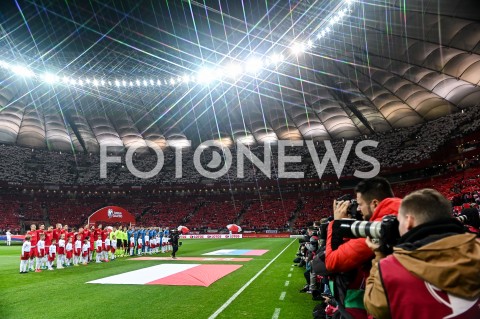  19.11.2019 WARSZAWA<br />
PILKA NOZNA - KWALIFIKACJE UEFA EURO 2020<br />
FOOTBALL UEFA EURO 2020 QUALIFIERS<br />
MECZ POLSKA (POLAND) - SLOWENIA (SLOVENIA)N/Z REPREZENTACJA POLSKI HYMN PGE NARODOWY<br />
 