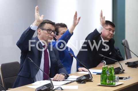  20.11.2019 WARSZAWA SEJM<br />
POSIEDZENIE KOMISJI SPRAWIEDLIWOSCI I PRAW CZLOWIEKA<br />
N/Z MAREK AST TOMASZ RZYMKOWSKI ANNA MILCZANOWSKA<br />
 