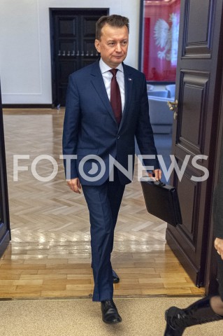  26.11.2019 WARSZAWA<br />
POSIEDZENIE RADY MINISTROW<br />
N/Z MARIUSZ BLASZCZAK<br />
 