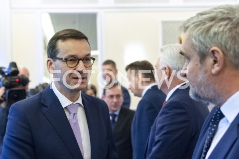  26.11.2019 WARSZAWA<br />
POSIEDZENIE RADY MINISTROW<br />
N/Z PREMIER MATEUSZ MORAWIECKI JAN KRZYSZTOF ARDANOWSKI<br />
 