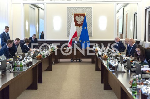 Posiedzenie Rady Ministrów w Warszawie