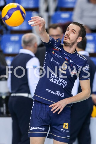  27.11.2019 RZESZOW <br />
SIATKOWKA MEZCZYZN <br />
PLUSLIGA SEZON 2019/2020 <br />
PLUS LIGA POLISH MEN VOLLEYBALL LEAGUE <br />
MECZ ASSECO RESOVIA - ZAKSA KEDZIERZYN KOZLE <br />
N/Z BENJAMIN TONIUTTI SYLWETKA <br />
 