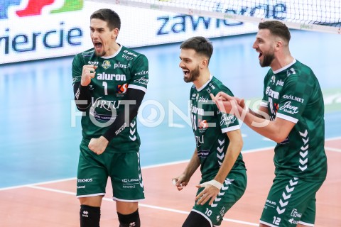  15.12.2019 RZESZOW <br />
SIATKOWKA MEZCZYZN <br />
PLUSLIGA SEZON 2019/2020 <br />
PLUS LIGA POLISH MEN VOLLEYBALL LEAGUE <br />
MECZ ASSECO RESOVIA - ALURON VIRTU CMC ZAWIERCIE <br />
N/Z MARCIN WALINSKI BARTOSZ GAWRYSZEWSKI GRZEGORZ BOCIEK RADOSC EMOCJE <br />
 