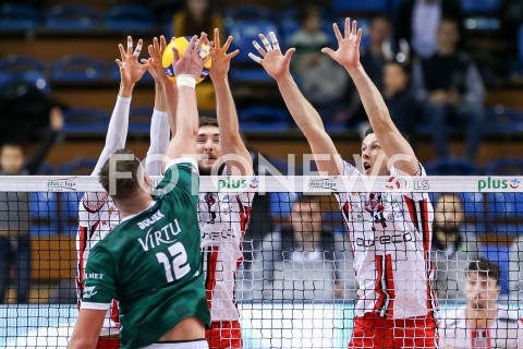  15.12.2019 RZESZOW <br />
SIATKOWKA MEZCZYZN <br />
PLUSLIGA SEZON 2019/2020 <br />
PLUS LIGA POLISH MEN VOLLEYBALL LEAGUE <br />
MECZ ASSECO RESOVIA - ALURON VIRTU CMC ZAWIERCIE <br />
N/Z BARTLOMIEJ KRULICKI RAFAL BUSZEK <br />
 