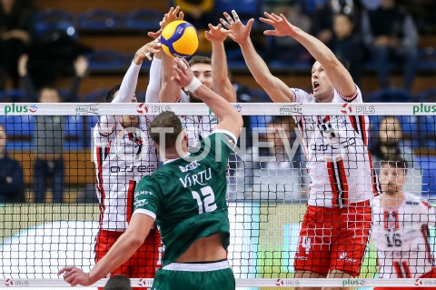  15.12.2019 RZESZOW <br />
SIATKOWKA MEZCZYZN <br />
PLUSLIGA SEZON 2019/2020 <br />
PLUS LIGA POLISH MEN VOLLEYBALL LEAGUE <br />
MECZ ASSECO RESOVIA - ALURON VIRTU CMC ZAWIERCIE <br />
N/Z BARTLOMIEJ KRULICKI RAFAL BUSZEK <br />
 