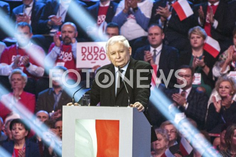  15.02.2020 WARSZAWA<br />
KONWENCJA WYBORCZA ANDRZEJA DUDY<br />
N/Z JAROSLAW KACZYNSKI<br />
 