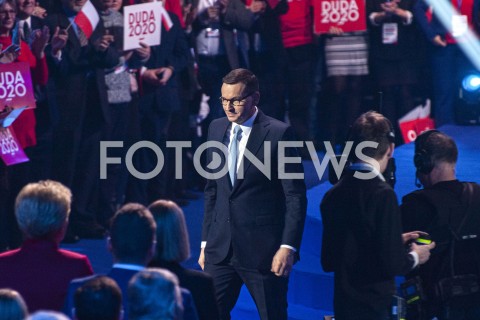  15.02.2020 WARSZAWA<br />
KONWENCJA WYBORCZA ANDRZEJA DUDY<br />
N/Z PREMIER MATEUSZ MORAWIECKI<br />
 