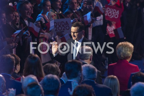  15.02.2020 WARSZAWA<br />
KONWENCJA WYBORCZA ANDRZEJA DUDY<br />
N/Z PREMIER MATEUSZ MORAWIECKI<br />
 