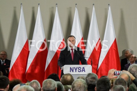 Spotkanie Prezydenta RP Andrzeja Dudy z mieszkańcami w Nysie