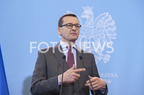  11.03.2020 WARSZAWA KPRM<br />
KONFERENCJA W KPRM NA TEMAT ZAMKNIECIA SZKOL<br />
N/Z PREMIER MATEUSZ MORAWIECKI<br />
 
