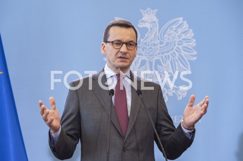  11.03.2020 WARSZAWA KPRM<br />
KONFERENCJA W KPRM NA TEMAT ZAMKNIECIA SZKOL<br />
N/Z PREMIER MATEUSZ MORAWIECKI<br />
 