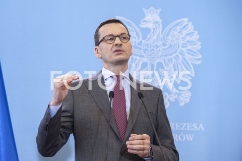  11.03.2020 WARSZAWA KPRM<br />
KONFERENCJA W KPRM NA TEMAT ZAMKNIECIA SZKOL<br />
N/Z PREMIER MATEUSZ MORAWIECKI<br />
 