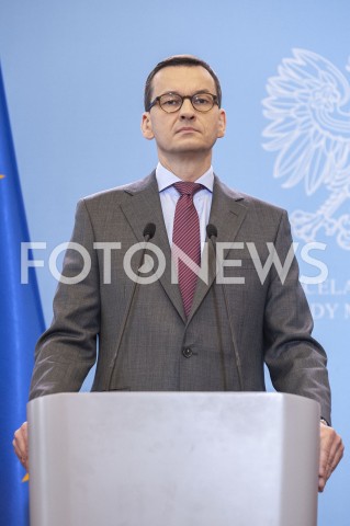  11.03.2020 WARSZAWA KPRM<br />
KONFERENCJA W KPRM NA TEMAT ZAMKNIECIA SZKOL<br />
N/Z PREMIER MATEUSZ MORAWIECKI<br />
 