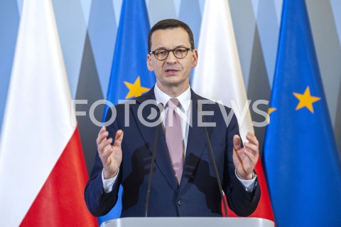  13.03.2020 WARSZAWA KPRM<br />
KONFERENCJA W KPRM W SPRAWIE STANU WYJATKOWEGO I ZAMKNIECIA GRANIC<br />
N/Z PREMIER MATEUSZ MORAWIECKI<br />
 