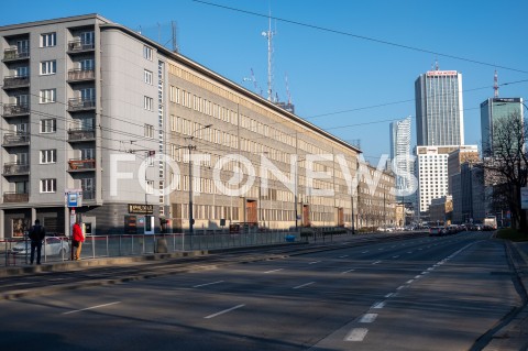  17.03.2020 WARSZAWA<br />
OPUSTOSZALE MIEJSCA W WARSZAWIE W TRAKCIE PANDEMII KORONAWIRUSA <br />
N/Z PUSTE ULICE WARSZAWY<br />
 