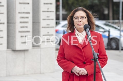  29.03.2020 WARSZAWA<br />
KONFERENCJA MALGORZATY KIDAWY BLONSKIEJ NT. ZAWIESZENIA KAMPANII WYBORCZEJ<br />
N/Z MALGORZATA KIDAWA BLONSKA<br />
 