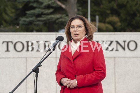  29.03.2020 WARSZAWA<br />
KONFERENCJA MALGORZATY KIDAWY BLONSKIEJ NT. ZAWIESZENIA KAMPANII WYBORCZEJ<br />
N/Z MALGORZATA KIDAWA BLONSKA<br />
 