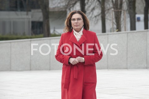  29.03.2020 WARSZAWA<br />
KONFERENCJA MALGORZATY KIDAWY BLONSKIEJ NT. ZAWIESZENIA KAMPANII WYBORCZEJ<br />
N/Z MALGORZATA KIDAWA BLONSKA<br />
 