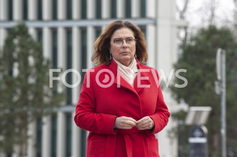  29.03.2020 WARSZAWA<br />
KONFERENCJA MALGORZATY KIDAWY BLONSKIEJ NT. ZAWIESZENIA KAMPANII WYBORCZEJ<br />
N/Z MALGORZATA KIDAWA BLONSKA<br />
 