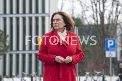  29.03.2020 WARSZAWA<br />
KONFERENCJA MALGORZATY KIDAWY BLONSKIEJ NT. ZAWIESZENIA KAMPANII WYBORCZEJ<br />
N/Z MALGORZATA KIDAWA BLONSKA<br />
 