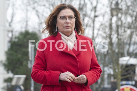  29.03.2020 WARSZAWA<br />
KONFERENCJA MALGORZATY KIDAWY BLONSKIEJ NT. ZAWIESZENIA KAMPANII WYBORCZEJ<br />
N/Z MALGORZATA KIDAWA BLONSKA<br />
 