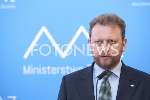  30.03.2020 WARSZAWA<br />
KONFERENCJA MINISTRA ZDROWIA W WARSZAWIE<br />
N/Z LUKASZ SZUMOWSKI<br />
 