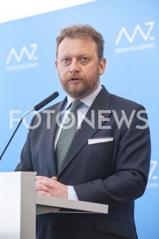  30.03.2020 WARSZAWA<br />
KONFERENCJA MINISTRA ZDROWIA W WARSZAWIE<br />
N/Z LUKASZ SZUMOWSKI<br />
 