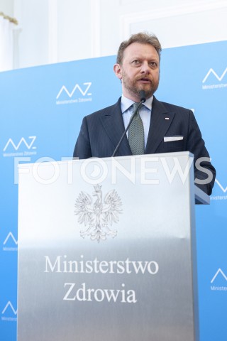  30.03.2020 WARSZAWA<br />
KONFERENCJA MINISTRA ZDROWIA W WARSZAWIE<br />
N/Z LUKASZ SZUMOWSKI<br />
 