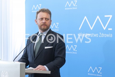  30.03.2020 WARSZAWA<br />
KONFERENCJA MINISTRA ZDROWIA W WARSZAWIE<br />
N/Z LUKASZ SZUMOWSKI<br />
 
