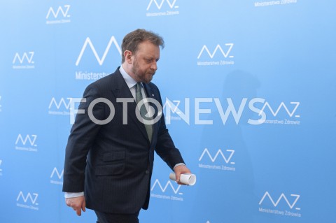  30.03.2020 WARSZAWA<br />
KONFERENCJA MINISTRA ZDROWIA W WARSZAWIE<br />
N/Z LUKASZ SZUMOWSKI<br />
 