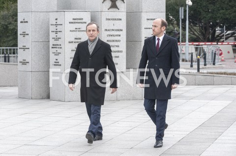 Konferencja marszałka Tomasza Grodzkiego i Borysa Budki w Warszawie