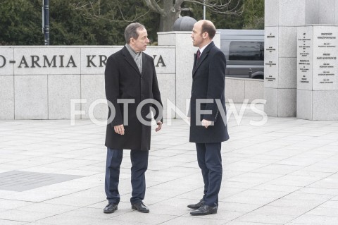  31.03.2020 WARSZAWA<br />
KONFERENCJA TOMASZA GRODZKIEGO I BORYSA BUDKI<br />
N/Z BORYS BUDKA TOMASZ GRODZKI<br />
 