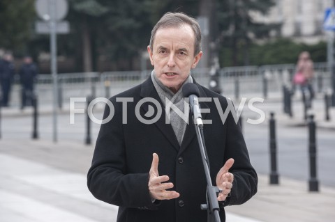  31.03.2020 WARSZAWA<br />
KONFERENCJA TOMASZA GRODZKIEGO I BORYSA BUDKI<br />
N/Z TOMASZ GRODZKI<br />
 